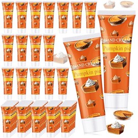 Leelosp 25 piezas de crema de manos con sabor a pastel de calabaza de otoo a granel regalos de fiesta de Halloween, otoo, regalos de fiesta de Accin  