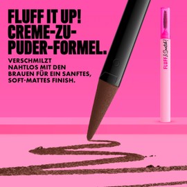 NYX Professional Makeup, Fluff & Snatch Brow Powder Pen Cream-to-Powder Brow Filler 06 Brunette