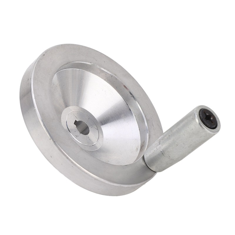 Hand Wheel Crank Handwheel Aluminum Alloy 0‑1mm Scale 80mm Diameter