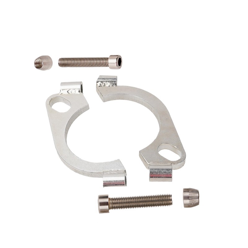 Rwraps 3.0 Inch Split Flange Repair Kit,Iron galvanized Exhaust Flange