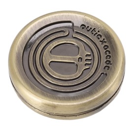 Rotierende Münze aus Edelstahl, Magnetischer Push-Slider, Angst- und Stressabbau-Spielzeug, Magnetischer Slider, EDC, Zappelspielzeug für Erwachsene für ADHS, Stressabbau,