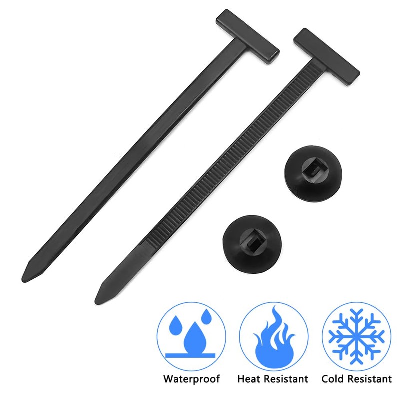 YuCool 30Pcs Nylon Universal Cable Tie Buckle, Heavy Duty Self-Locking