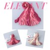 MAYUDAMA Silk Scarf, Stole, Spring/Summer, Stylish, Cold Protection, Sun Protection,