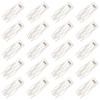 20 Pcs Double Grip Metal Snap Hair Clips for Women/Girls,Small