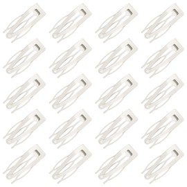 20 Pcs Double Grip Metal Snap Hair Clips for Women/Girls,Small Barrettes for Thin/Fine/Short Hair,Strong Hold Hair Accessories, (Silver)