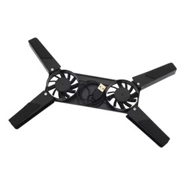 Cooling Fan for Laptop | Portable Folding Dual Fan Cooler - Heat Protection Laptop Cooler, Portable USB Connection Laptop