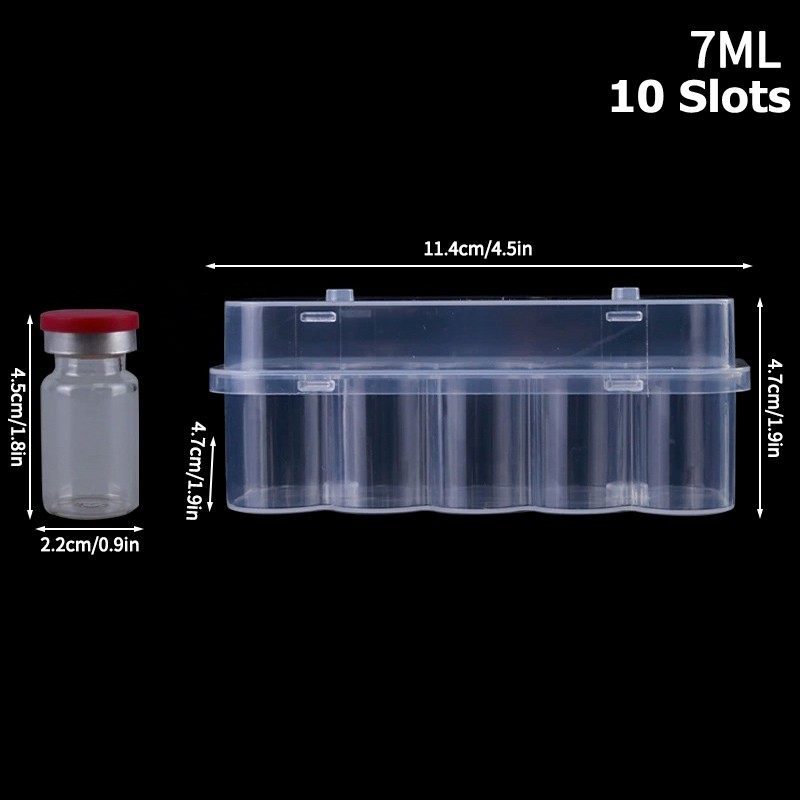 OrganiMax Refrigerator Storage Box – Peptide Vial Freezer Tube Container,