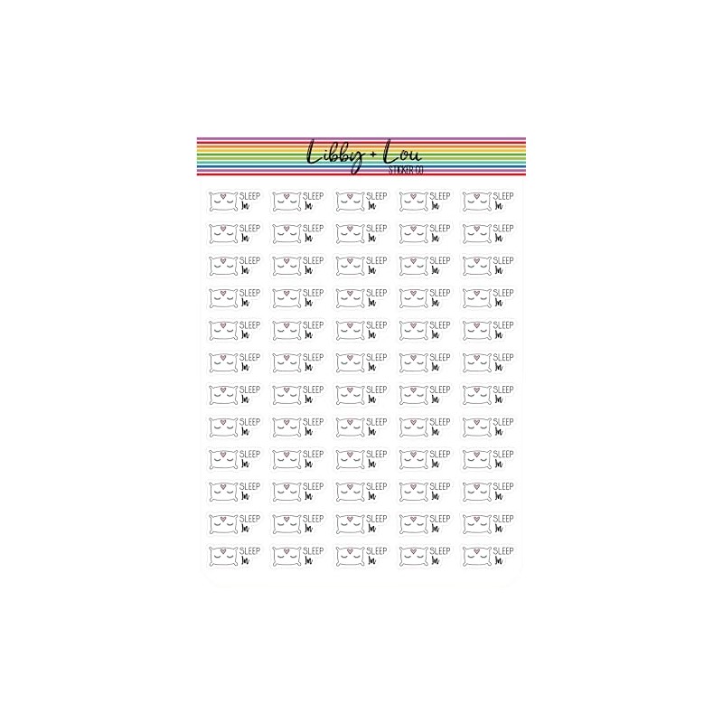 Sleep In Planner Stickers | Libby and Lou Sticker Co