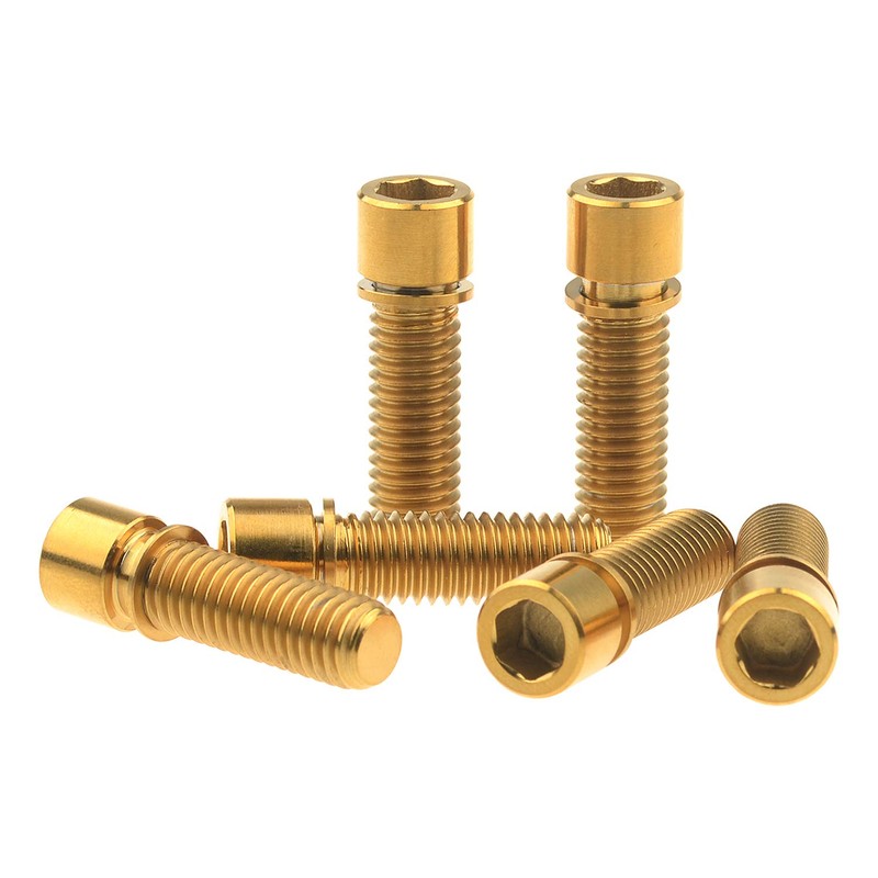 Wanyifa M8 x 25mm Titanium Ti Bolt with Washer for