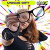 GloFX Ultimate Diffraction Glasses - Black - 3D Prism Effect