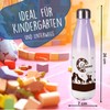 CreaDesign, Children's Stainless Steel Drinking Bottle, Horses, Brown, Purple, Thermal