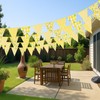 G2PLUS 12 m Lemon Bunting Cotton: Pack of 42 Yellow