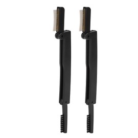 Peine para Cejas Plegable, 2 Uds., Dientes de Metal Portátiles, Cepillo de Aseo para Cejas de Doble Cara