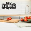 KOYILTD Kitchen Sign,Dining Room Wall Decor Rustic Metal Kitchen Decor