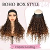 Headband Soft Box Braids, Add Loose curls in the Middle