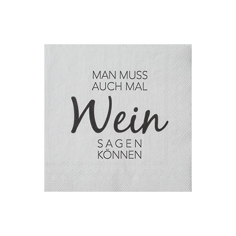Räder Cocktail Napkin Man muss auch mal Wein Sagen