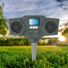 Hoont Solar Powered Motion Activated Ultrasonic with Flashing Strobe Light