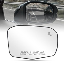 RACBOX Passenger Side Mirror Glass Compatible with CRV 2023 2024 2025, Convex Heated Mirror Glass Replacement with Blind Spot Detection, without Auto Dimming
