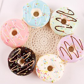 RemeeHi Food Sample Donut Display Sample Toy Set, Photo Tool, Ornament, Object (Doughnut, Set of 6)
