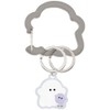 Crax 211105 Acrylic Carabiner with Charm Keychain Mascot, Mark, Mejirushi