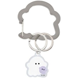 Crax 211105 Acrylic Carabiner with Charm Keychain Mascot, Mark, Mejirushi