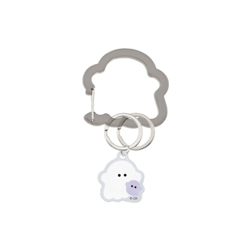Crax 211105 Acrylic Carabiner with Charm Keychain Mascot, Mark, Mejirushi