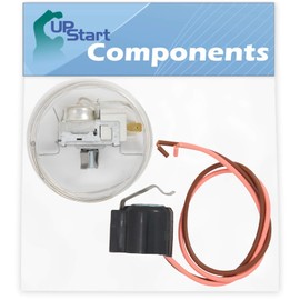 2198202 Cold Control Thermostat & W10225581 Defrost Thermostat Replacement for Kenmore 10659569990 Refrigerator - Compatible with WP2198202 & W10225581