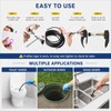Laopypor Sewer Jetter Kit for Pressure Washer 100FT, 5800PSI Drain