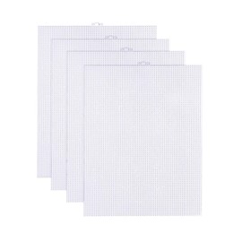 4 Pcs Plastic Mesh Canvas Sheets, Plastic Canvas Sheets, Plastic Canvas Plastic Mesh, Mesh Plastic Canvas Sheets, Plastic Mesh Sheet, Eye Mesh for Embroidery (10.5" x 13.5")