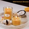 AGLARY Beeswax Candle in Glass, 5oz,Over 26H Burn Time, Elegant