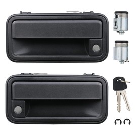 APPERFiT All Metal Exterior Door Handles w/Lock Cylinders & Keys Compatible with Chevy Tahoe Suburban C/K1500 C/K2500 C/K3500 GMC Yukon Replaces 15742229 15742230