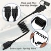 3ft/36 4 Pin Flat Trailer Extension Coiled Cable 18 Gauge