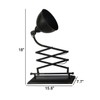 Benjara 18 Inch Wall Mounted Lamp, Extendable Accordion Arm, Iron