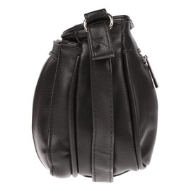 Christian Wippermann Women's Shoulder Bag Crossover Bag Leather Look Handbag Black