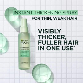 Garnier Fructis Hair Filler Fullness Repair Thickening Spray, Volumizing...