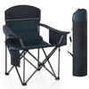 HIGH POINT SPORTS Camping Folding Chair, Heavy Duty Oversized Portable