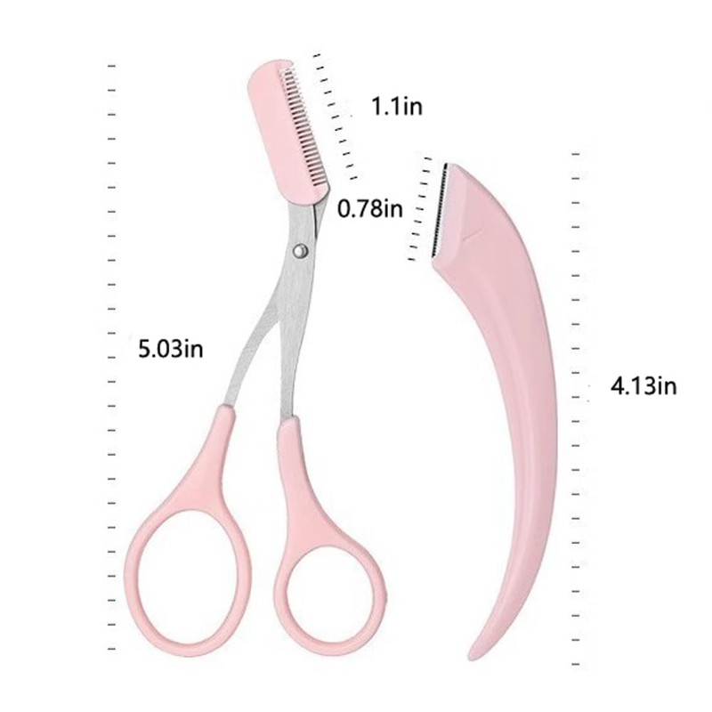 Eyebrow Scissors with Comb,Eyebrow Scissors,Eyebrow Trimmer Tool,Eyebrow with Comb for