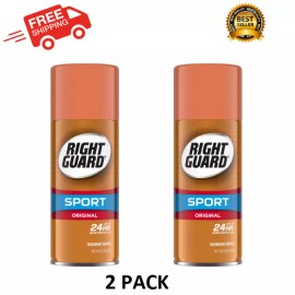 Right Guard Sport Deodorant Aerosol Spray, Original, 8.5 oz (Pack of 2) USA