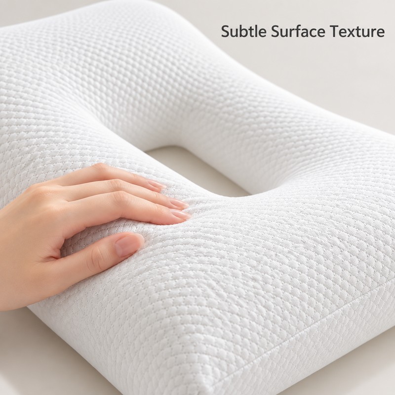 Ear Hole Pillow for Side Sleepers – Rectangular Ear Piercing