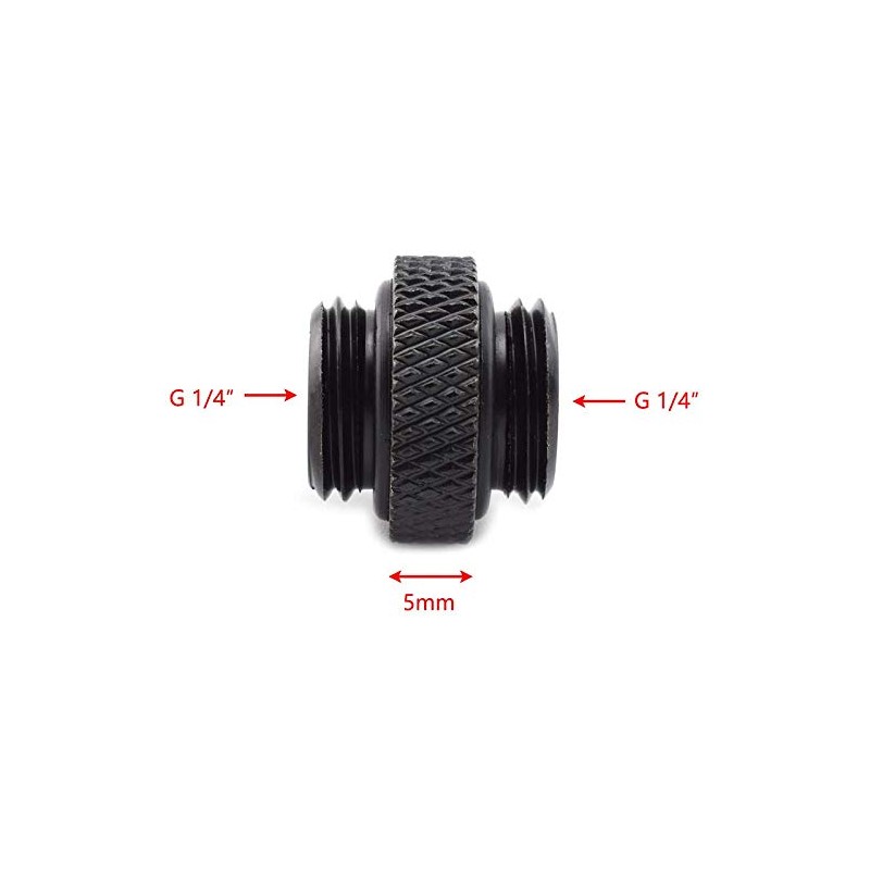 TOBEOME 4-Pack G1/4 inch 5mm Male to Male Connector with