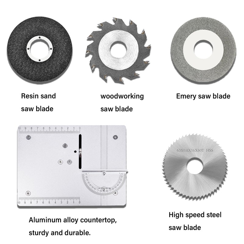Precision Mini Electric Table Saw, DIY Hobby Handmade Woodworking Bench