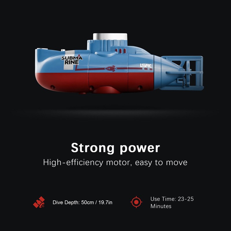 Simulated Submarine Mini Remote‑Controlled Submarine Toy Model Fish Tank Decoration