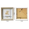 PLUSCHEN 6x6 Blue Beige Square Picture Frame, 6x6 Resin Photo