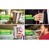 10oz Rainbow Stainless Steel Tumbler - Reusable Metal Drinking Glasses
