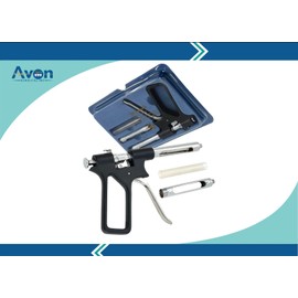 Dental Implant Anesthetic Syringe 1.8mL Pistol Style Syringe Intraligamental Dispensing Syringe | Stainless Steel Dental Instruments (2PK-1.8mL Syr-Black + Silver)