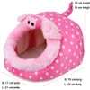 Winterworm Soft Plush Pet Cave Pet Bed with Removable Pad
