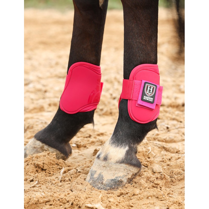 Harrison Howard Horse Tendon Boots Open Front/Fetlock Boot for Horse