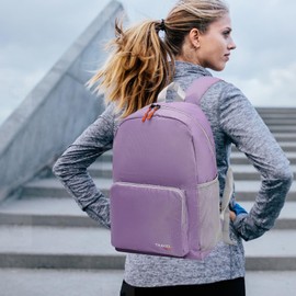 Lightweight Foldable Backpack 20-35L Student Backpack Small Waterproof Durable and Stackable Backpack for Women Men Outdoor Camping Travel Hiking Cycling, purple