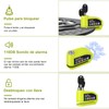 Kayoosi Candado de Alarma para Moto, Alarma de Freno de