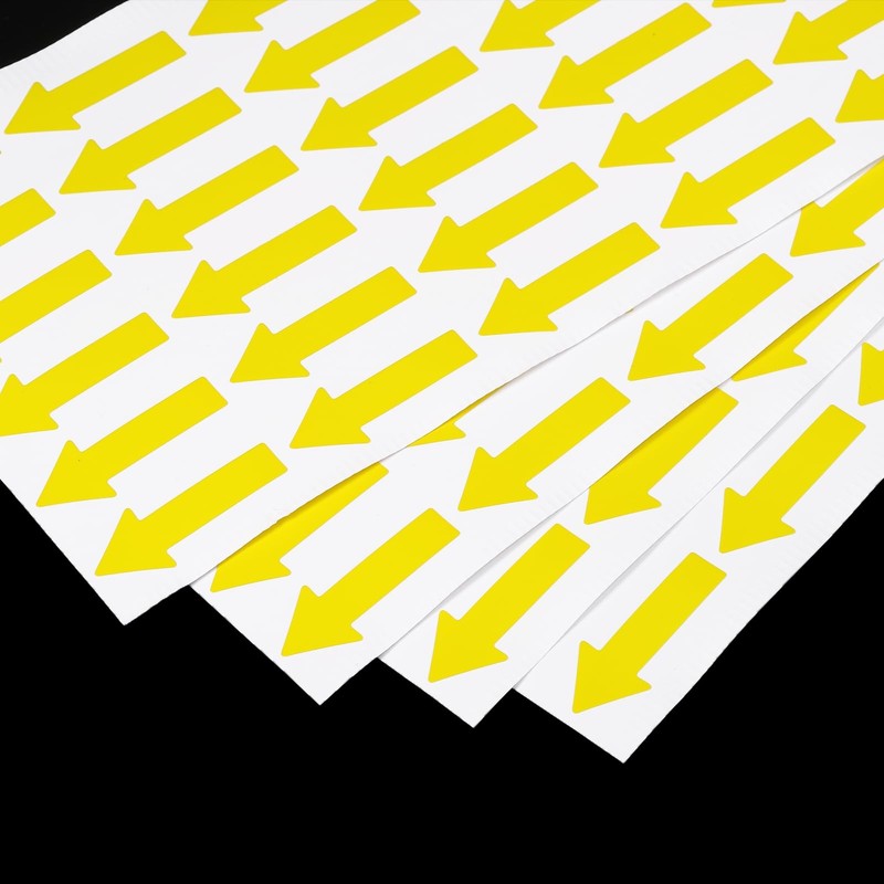 PATIKIL Small Arrow Sticker Label 1.2 x 0.5 Inch Pack